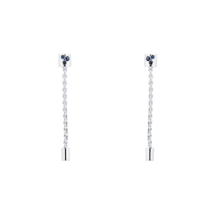 Fope Exclusive 18ct White Gold Sapphire Drop Earrings