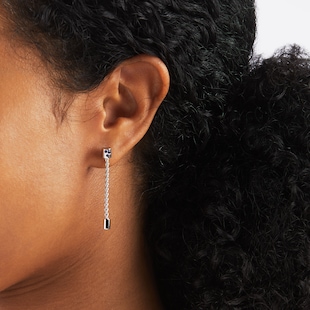 Fope Exclusive 18ct White Gold Sapphire Drop Earrings