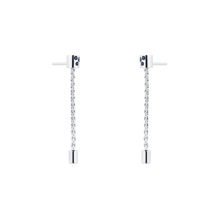Fope Exclusive 18ct White Gold Sapphire Drop Earrings