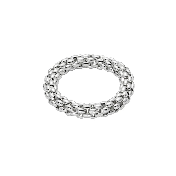 FOPE 18ct White Gold Icon Flex'it Bangle