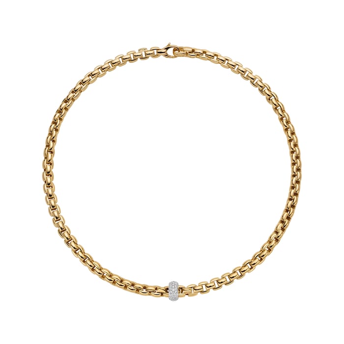 Fope 18ct Yellow Gold Diamond Necklace