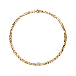 37251333 - 18ct Yellow Gold Diamond Necklace