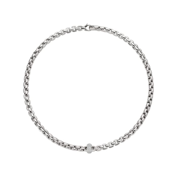 Fope 18ct White Gold Diamond Necklace