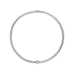 37251334 - 18ct White Gold Diamond Necklace