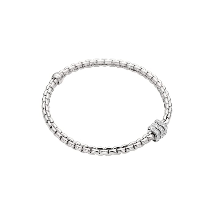 Fope 18ct White Gold Diamond Bracelet - Large