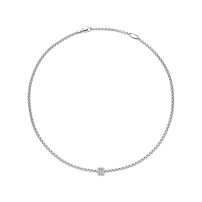 Fope 18ct White Gold Diamond Necklace