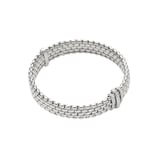 Fope 18k White Gold 0.23cttw Diamond Panorama Flex Bracelet Size Small