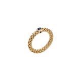 Fope Souls 18ct Yellow Gold Blue Sapphire Ring - Medium