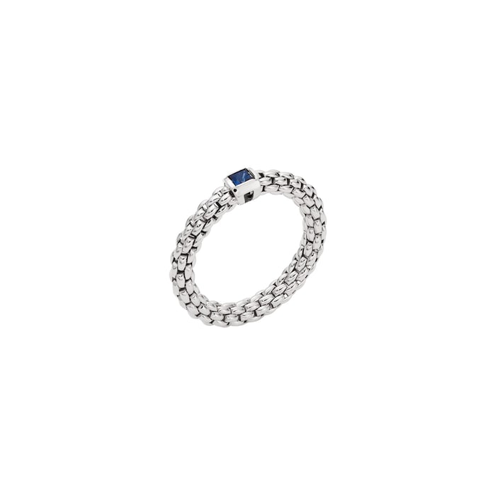 Fope Souls 18ct White Gold Blue Sapphire Ring - Small