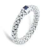 Fope Souls 18ct White Gold Blue Sapphire Ring - Small