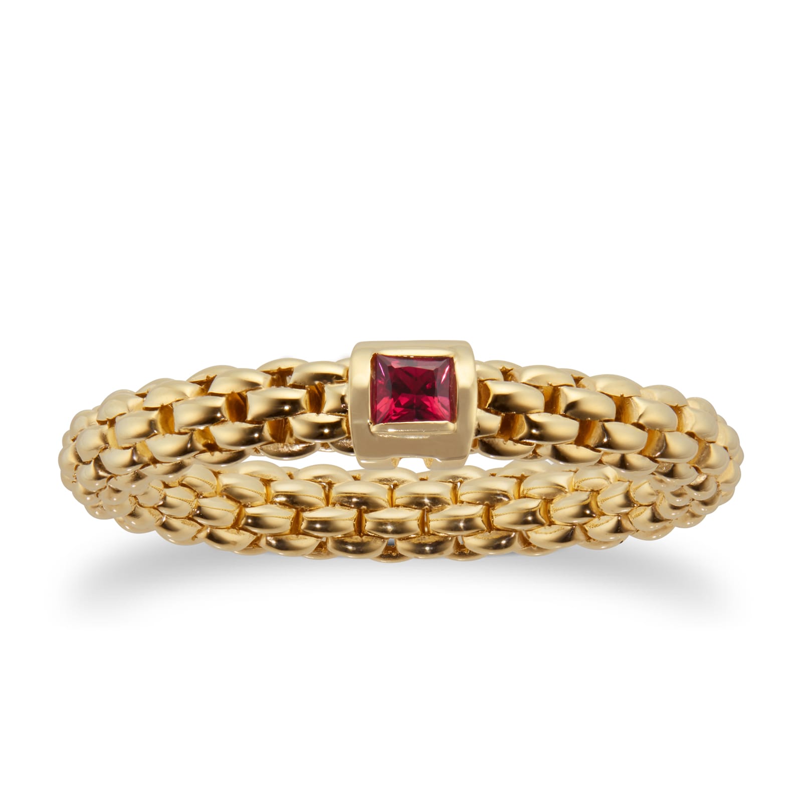 Fope Souls 18ct Yellow GoldRed Ruby Ring - Small Fope Souls 18ct Yellow GoldRed Ruby Ring - Small