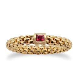 37251447 - Souls 18ct Yellow GoldRed Ruby Ring - Small