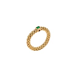 37251449 - Souls 18ct Yellow Gold Green Emerald Ring - Medium