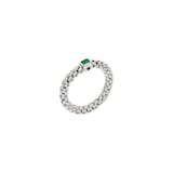 Fope Souls 18ct White Gold Green Emerald Ring - Small