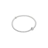 Fope 18k White Gold 0.22cttw Diamond EKA Flex Bracelet Size Medium