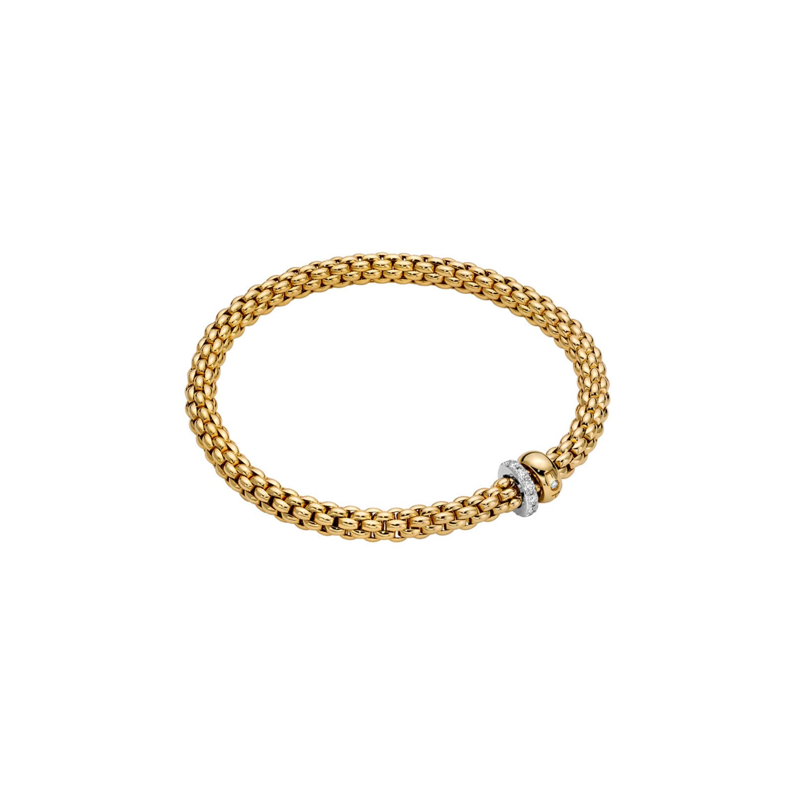 18k Yellow Gold 0.29cttw Diamond Solo Flex Bracelet 