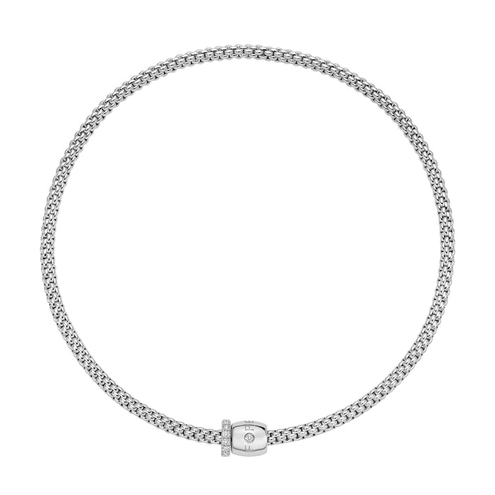 Necklet with diamond pave' - Necklaces - Categories - FOPE