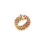 Fope 18k Yellow and Rose Gold Essentials Flex Ring Size Medium