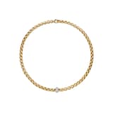 Fope 18k Yellow Gold 0.40cttw Diamond EKA Anniversario Necklace