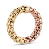 Fope Essentials 18ct Yellow & Rose Gold Ring - Size Small