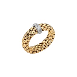 37251538 - 18ct Yellow Gold Vendome Flex'it 0.10ct Diamond Ring - XL