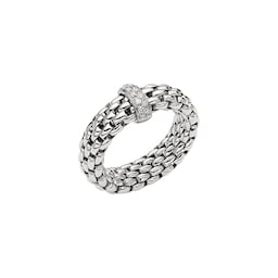37251542 - 18ct White Gold Vendome Flex'it 0.10ct Diamond Ring - Small