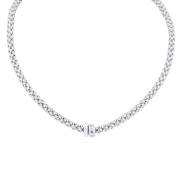 37251583 - 18ctWhite Gold Solo 0.29ct Diamond Necklace