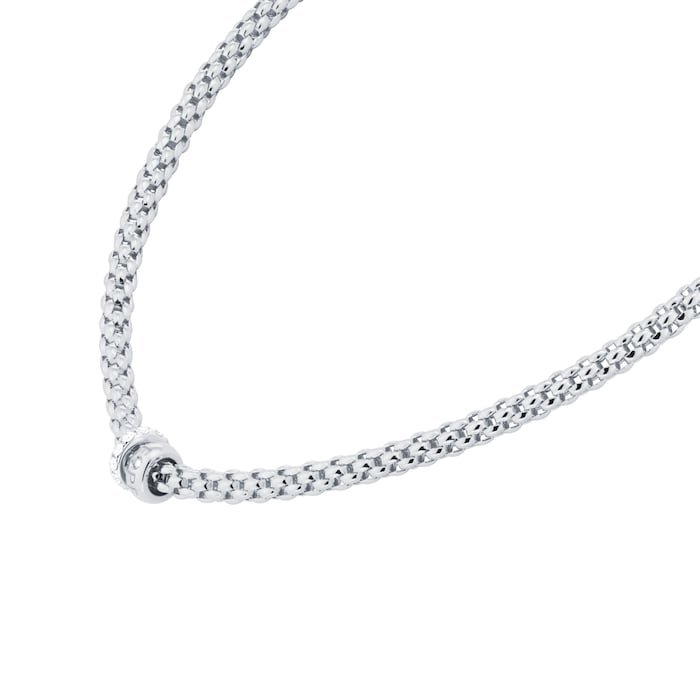 Fope 18ctWhite Gold Solo 0.29ct Diamond Necklace