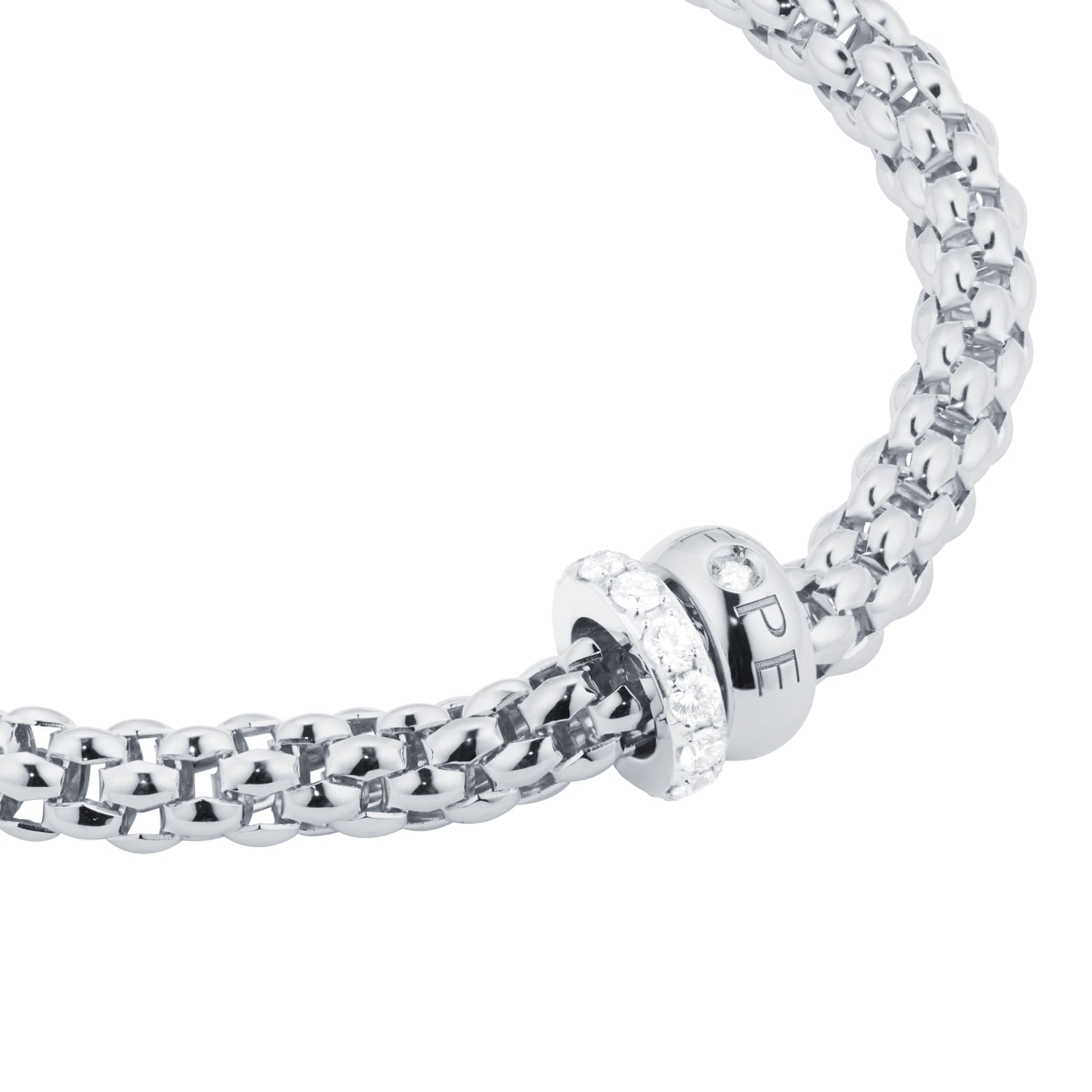 Fope 18ctWhite Gold Solo 0.29ct Diamond Necklace Fope 18ctWhite Gold Solo 0.29ct Diamond Necklace