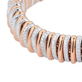 Fope 18ct Rose Gold Pano 2.65ct Diamond Bracelet - Size Medium