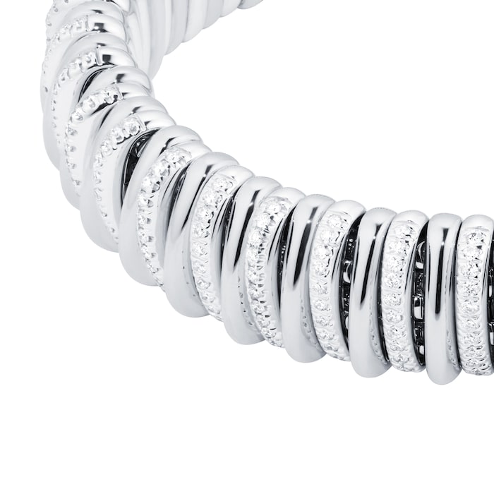 Fope 18ct White Gold Pano 2.65ct Diamond Bracelet - Size Medium