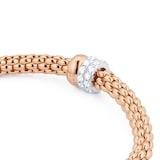 Fope 18ct Rose Gold Solo 0.56ct Diamond Bracelet