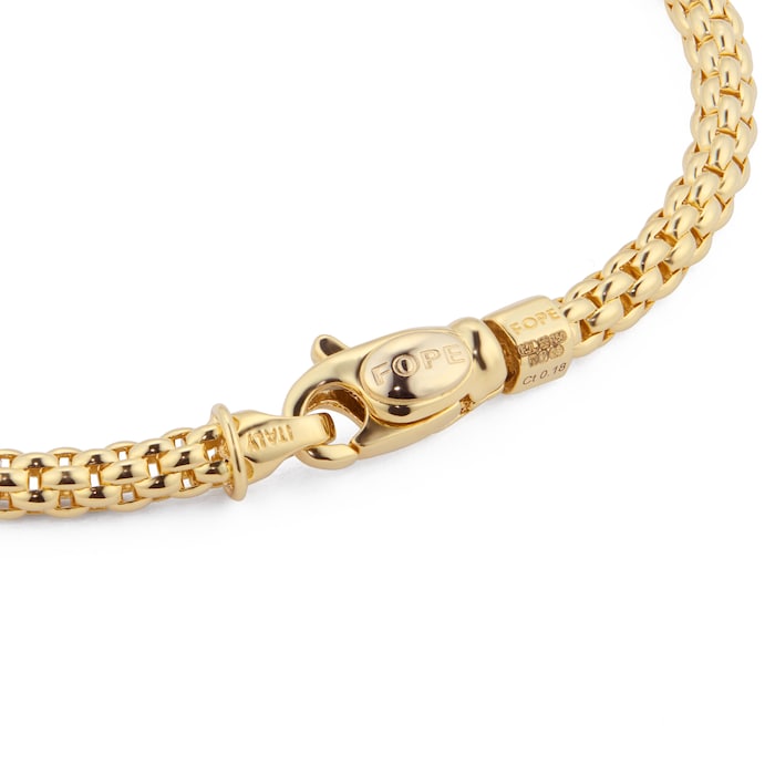 Fope 18ct Yellow Gold Flex'it Prima Diamond Necklace