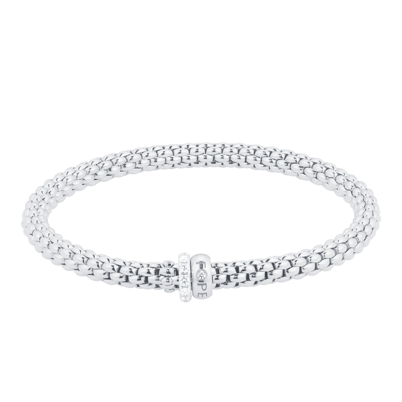 18ct White Gold Solo 0.29ct Diamond Bracelet