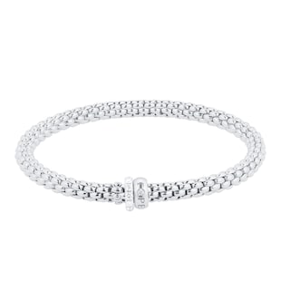 Fope 18ct White Gold Solo 0.29ct Diamond Bracelet