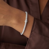 Fope 18ct White Gold Solo 0.29ct Diamond Bracelet