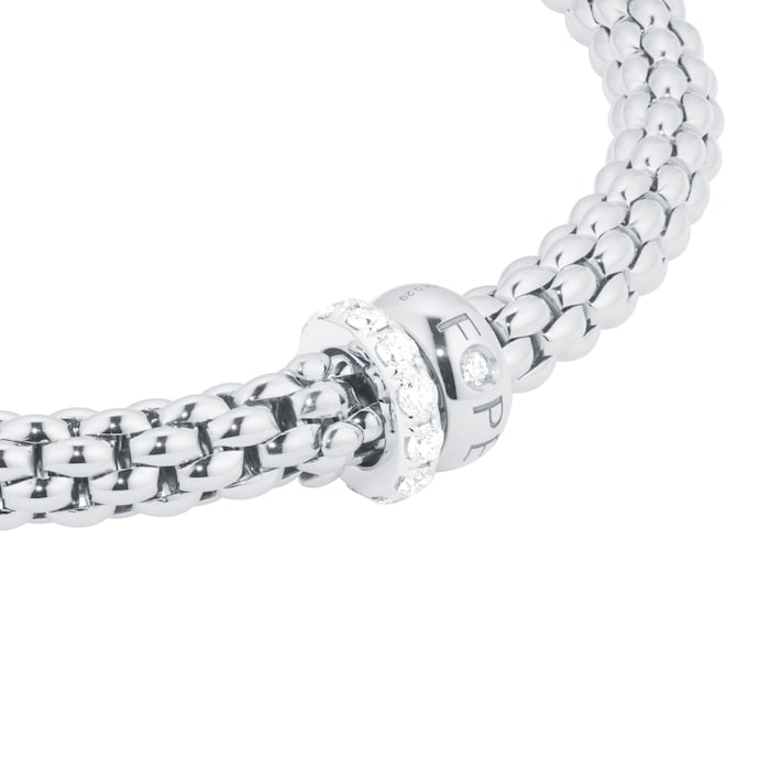 Fope 18ct White Gold Solo 0.29ct Diamond Bracelet