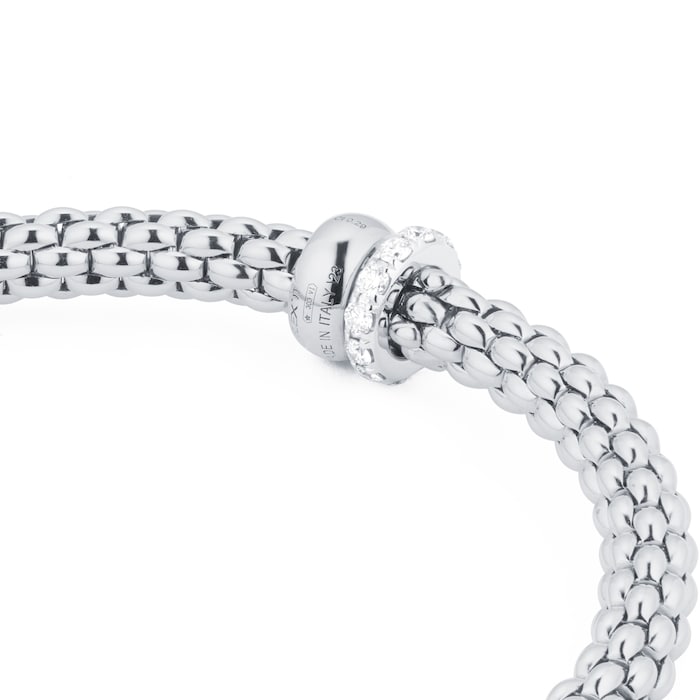 Fope 18ct White Gold Solo 0.29ct Diamond Bracelet