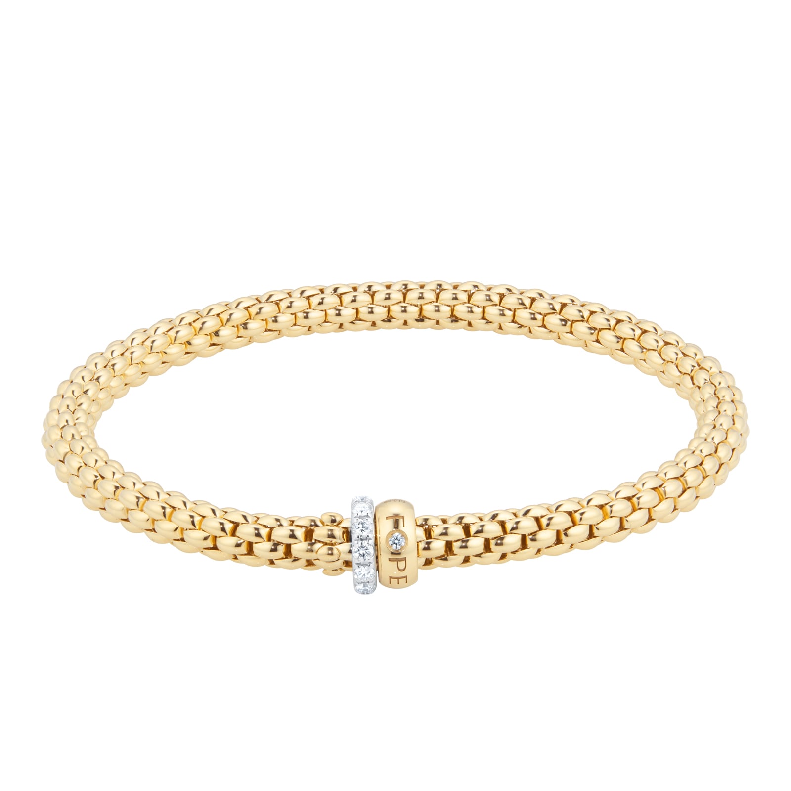 18ct Yellow Gold Solo 0.29ct Diamond Bracelet