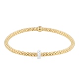 Fope 18ct Yellow Gold Prima Bracelet - Size Small