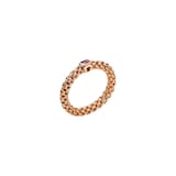 FOPE 18ct Rose Gold Souls Flex'it Pink Sapphire Ring - Small