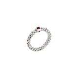 FOPE 18ct White Gold Souls Flex'it Ruby Ring - Small