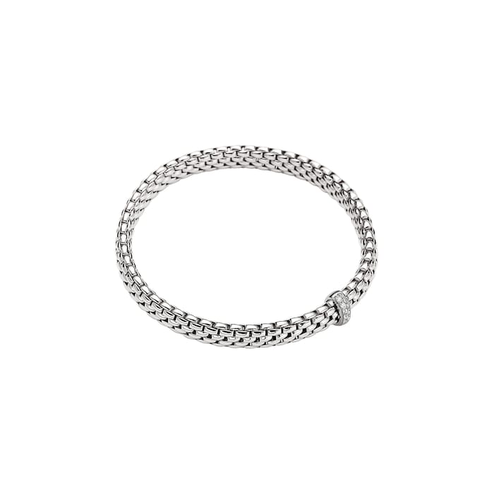 FOPE 18ct White Gold Vendome Flex'it  Diamond Bracelet