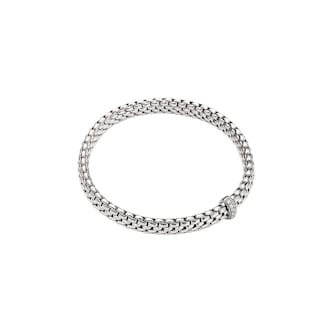 FOPE 18ct White Gold Vendome Flex'it  Diamond Bracelet