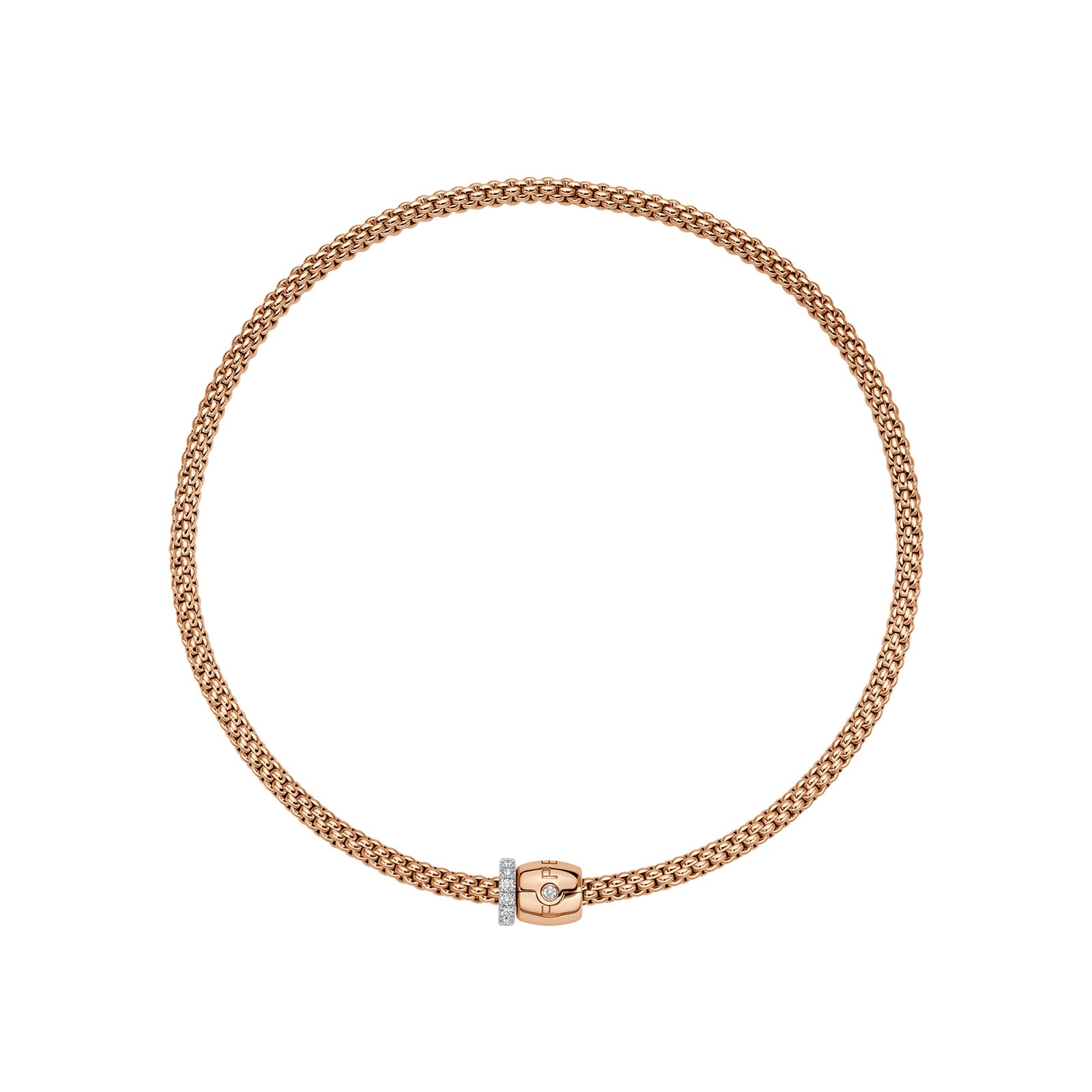 18ct Rose Gold Solo Flex'it 0.47ct Diamond Necklace