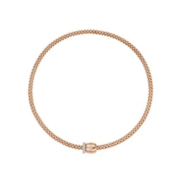 37251676 - 18ct Rose Gold Solo Flex'it 0.47ct Diamond Necklace