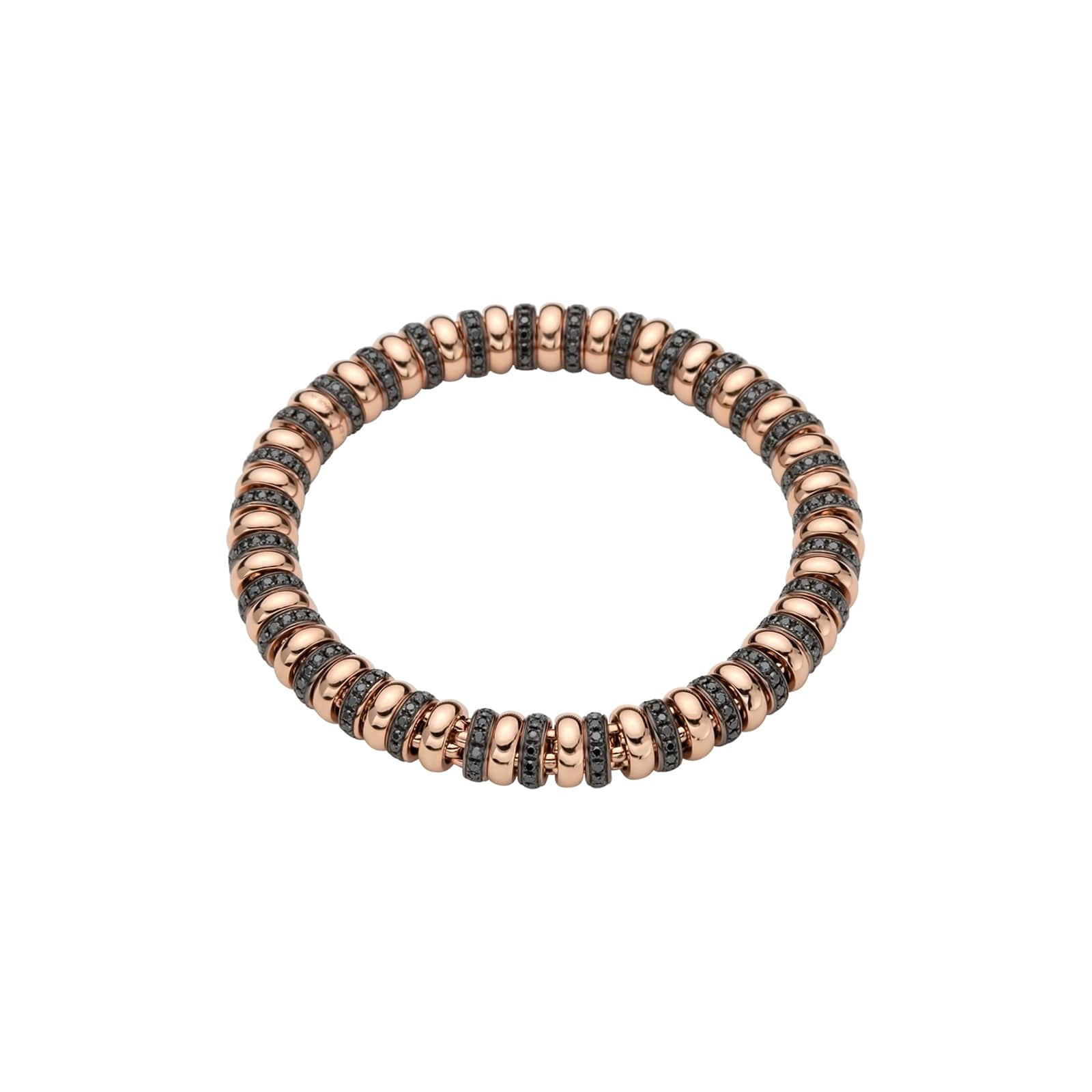 18ct Rose Gold Solo Flex'it 3.05ct Black Diamond Bracelet