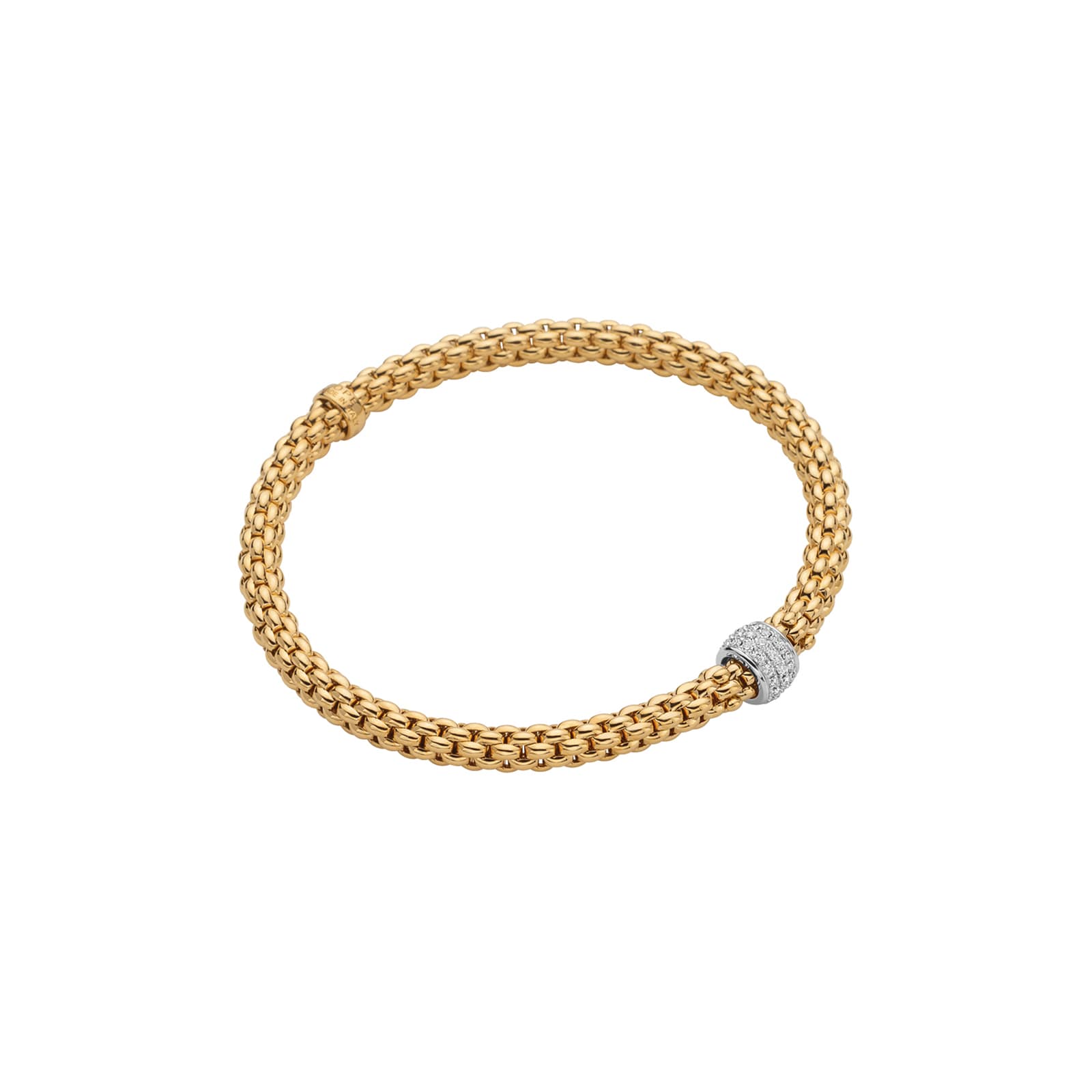 18ct Yellow Gold Solo Flex'it 0.29ct Diamond Bracelet