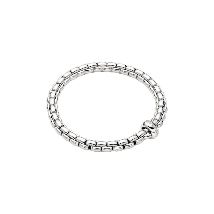 FOPE 18ct White Gold Eka Flex'it 0.13ct Diamond Bracelet