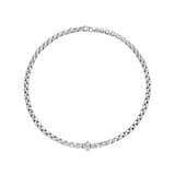 FOPE 18ct White Gold Eka Flex'it 0.13ct Diamond Necklace